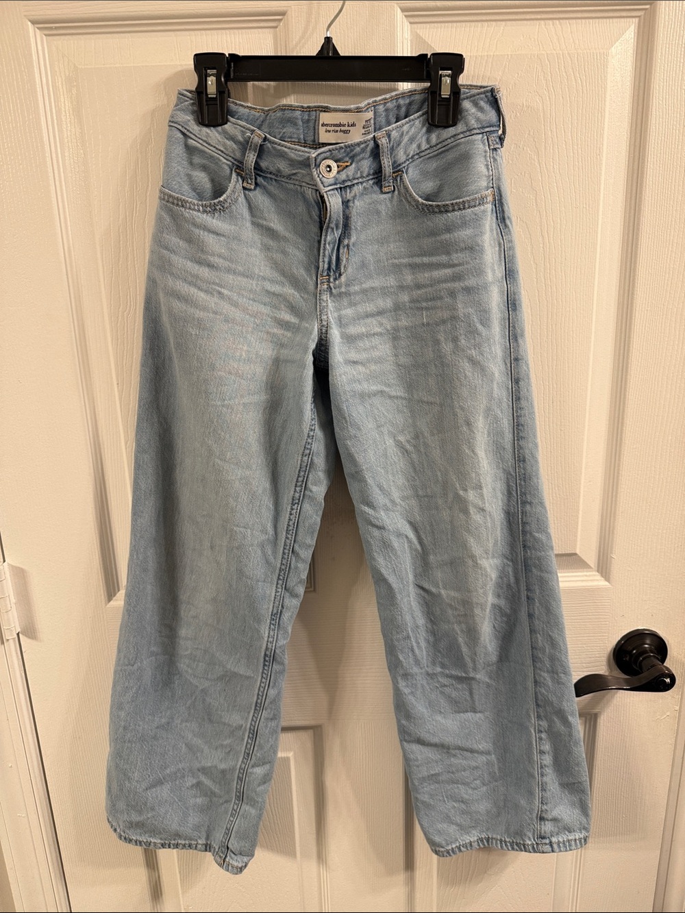 Sz 11/12 abercrombie kids Light Blue Wide Leg Jeans